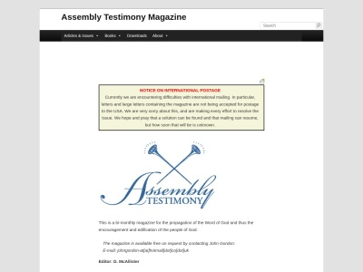 Assembly Testimony preview