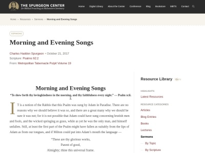 Spurgeon's Morning & Evening preview